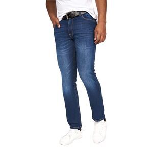 Crosshatch Mens Cadman Straight Jeans / Stone Wash